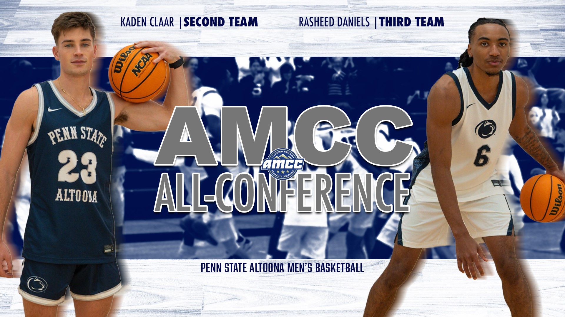 Claar, Daniels Earn Spots on All-AMCC Squad