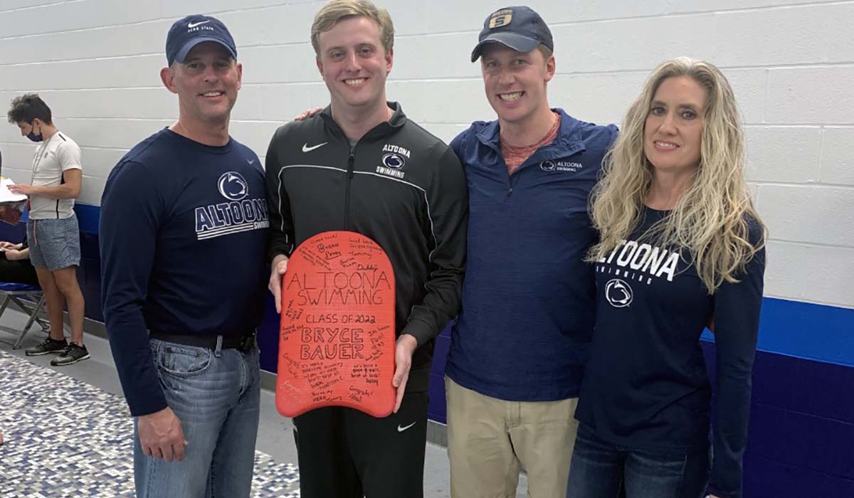 Men&rsquo;s Swimming Overpowers Bradford on Senior Night