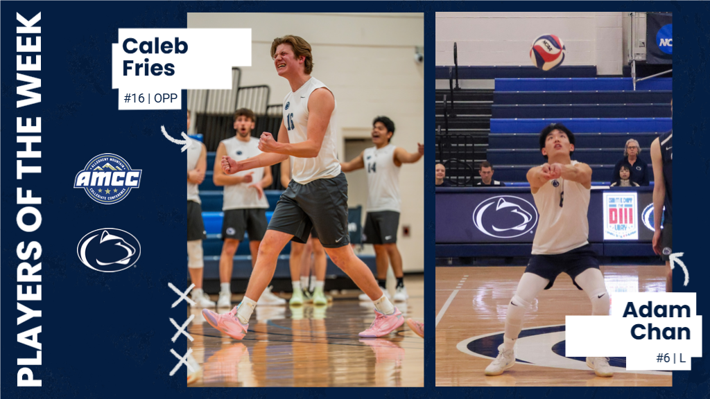 Fries, Chan Sweep AMCC Men's Volleyball Weekly Awards