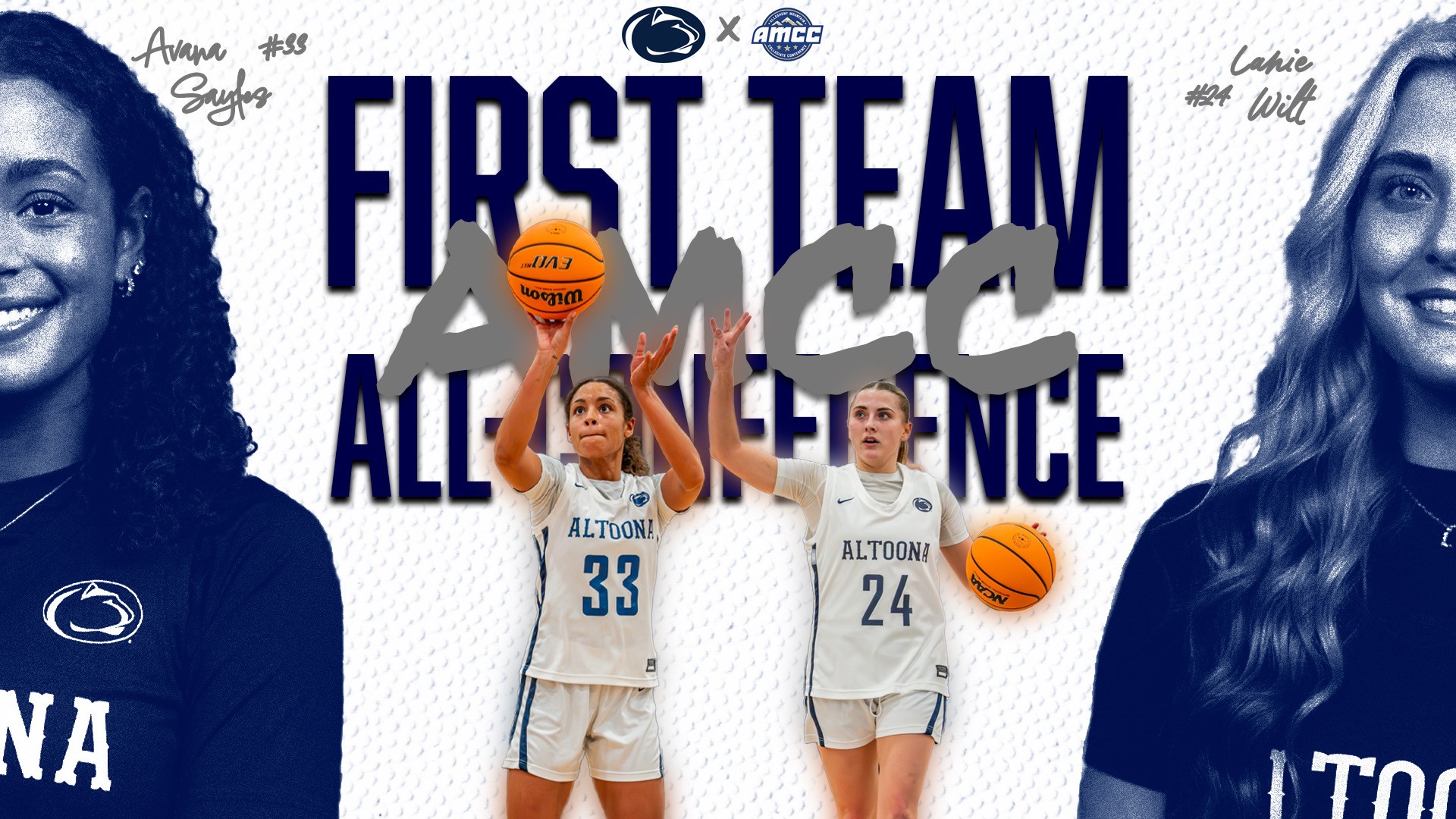 Sayles, Wilt Voted to All-AMCC Team