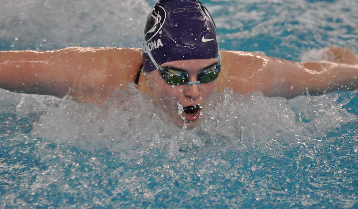 Women&rsquo;s Swimming Finishes Third at AMCC Championships