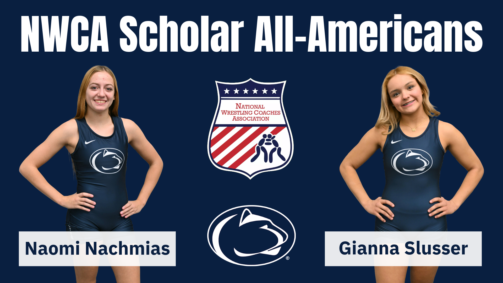 Nachmias, Slusser Named NWCA Scholar All-Americans